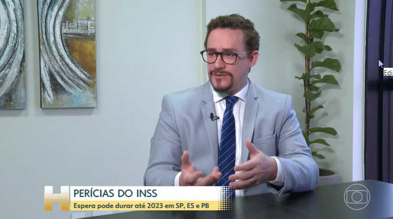 Diego Cherulli fala sobre a demora na perícia do INSS no Jornal Hoje